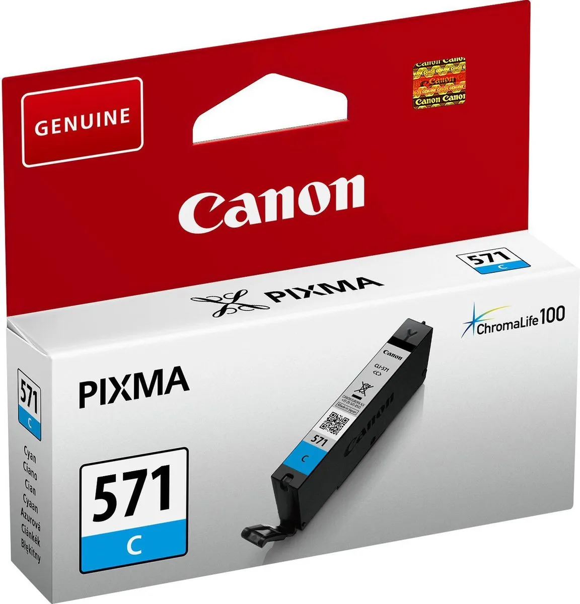 Canon CLI-571C Inktcartridge - 6ml Cyaan
