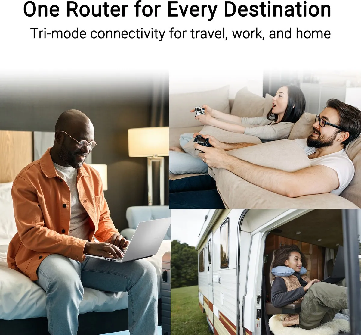 ASUS RT-AX50 Go Mini Travel Router - WiFi 6 Wit