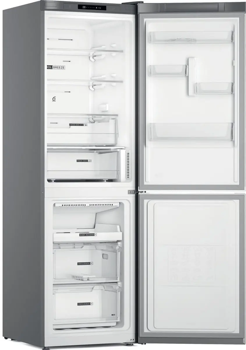 Whirlpool W7X 82I OX Koelvriescombinatie 335L - NoFrost - Roestvrijstaal