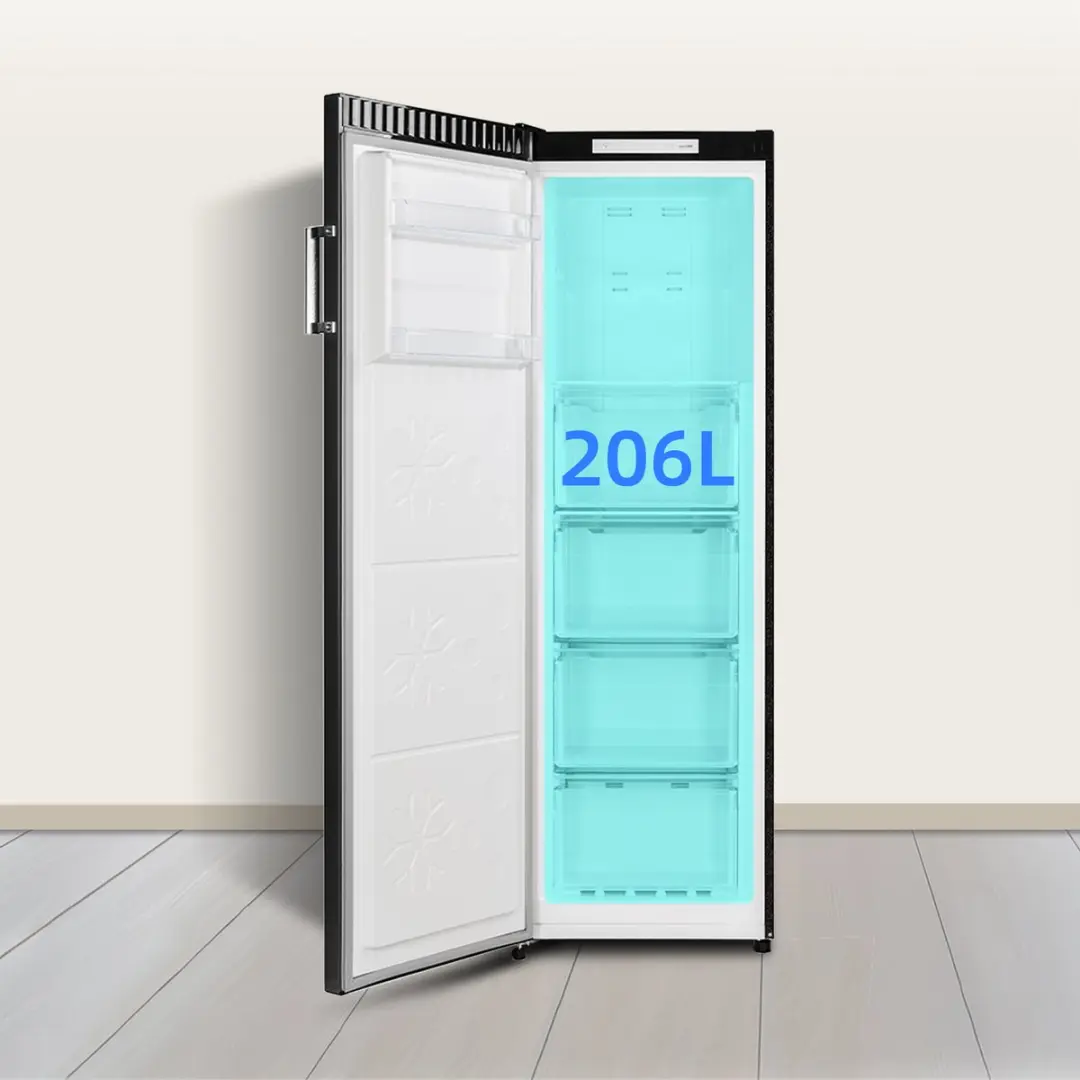 CHiQ CSD206NEID Vrijstaande Vriezer 206L - 6 Lades - Zwart