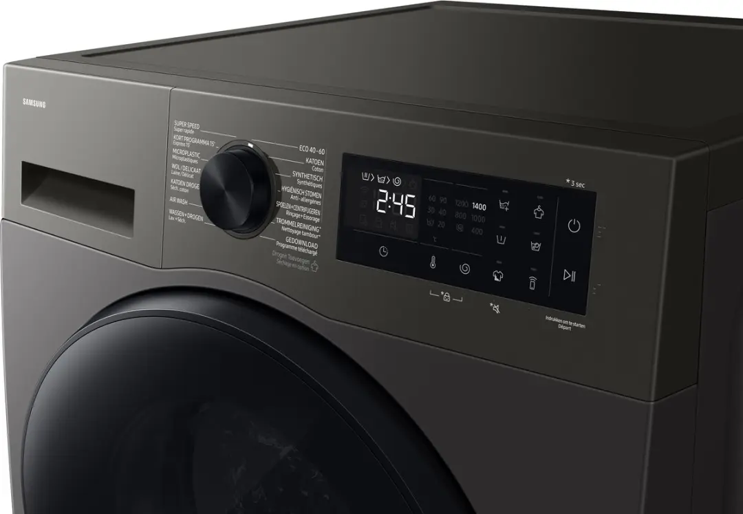 Samsung 5000-serie WD9UHG5U34BX Wasdroger 9 kg - Inox