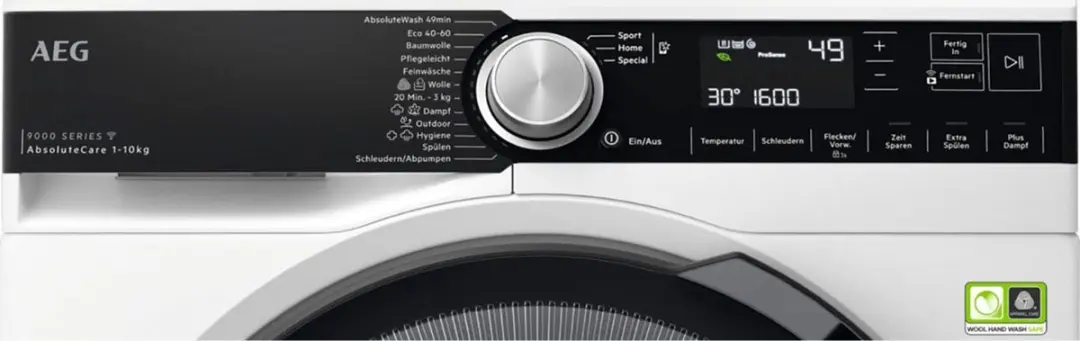 AEG Serie 9000 LR9W80600 Wasmachine 10kg - 1551 RPM Wit