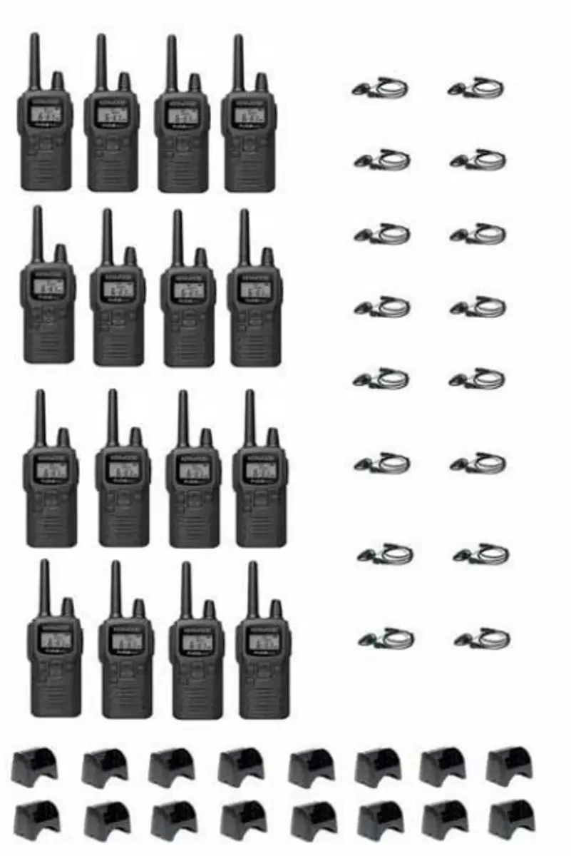 Kenwood PKT-300 ProTalk XLS PMR446 Portofoons - 16 Stuks - Zwart