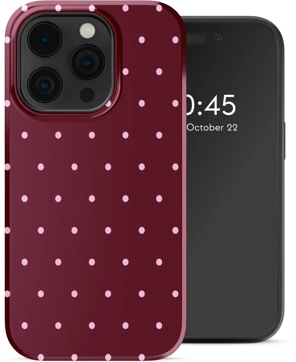 Selencia Hoesje iPhone 14 Pro - Donkerrood