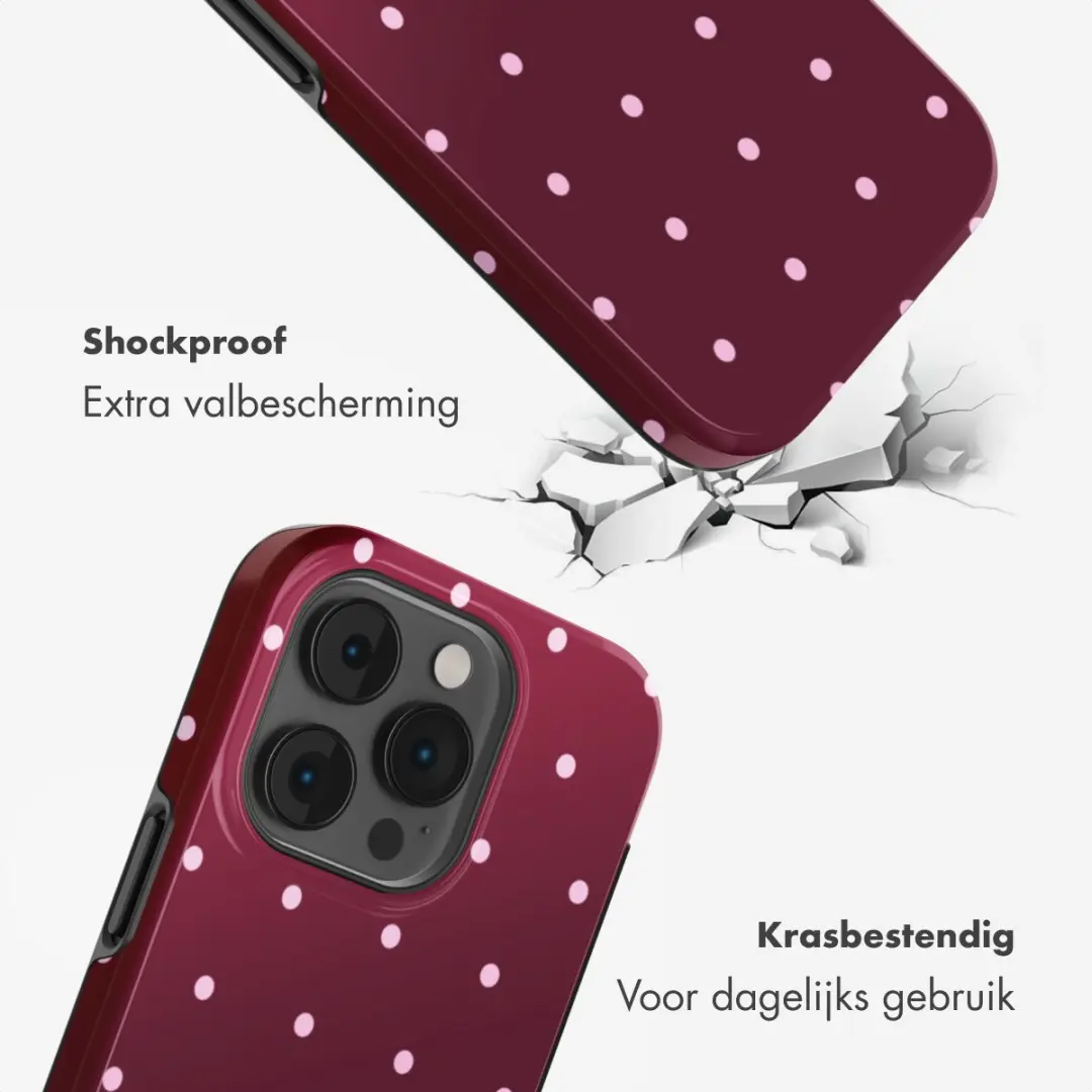 Selencia Hoesje iPhone 14 Pro - Donkerrood - afbeelding 3 van 6