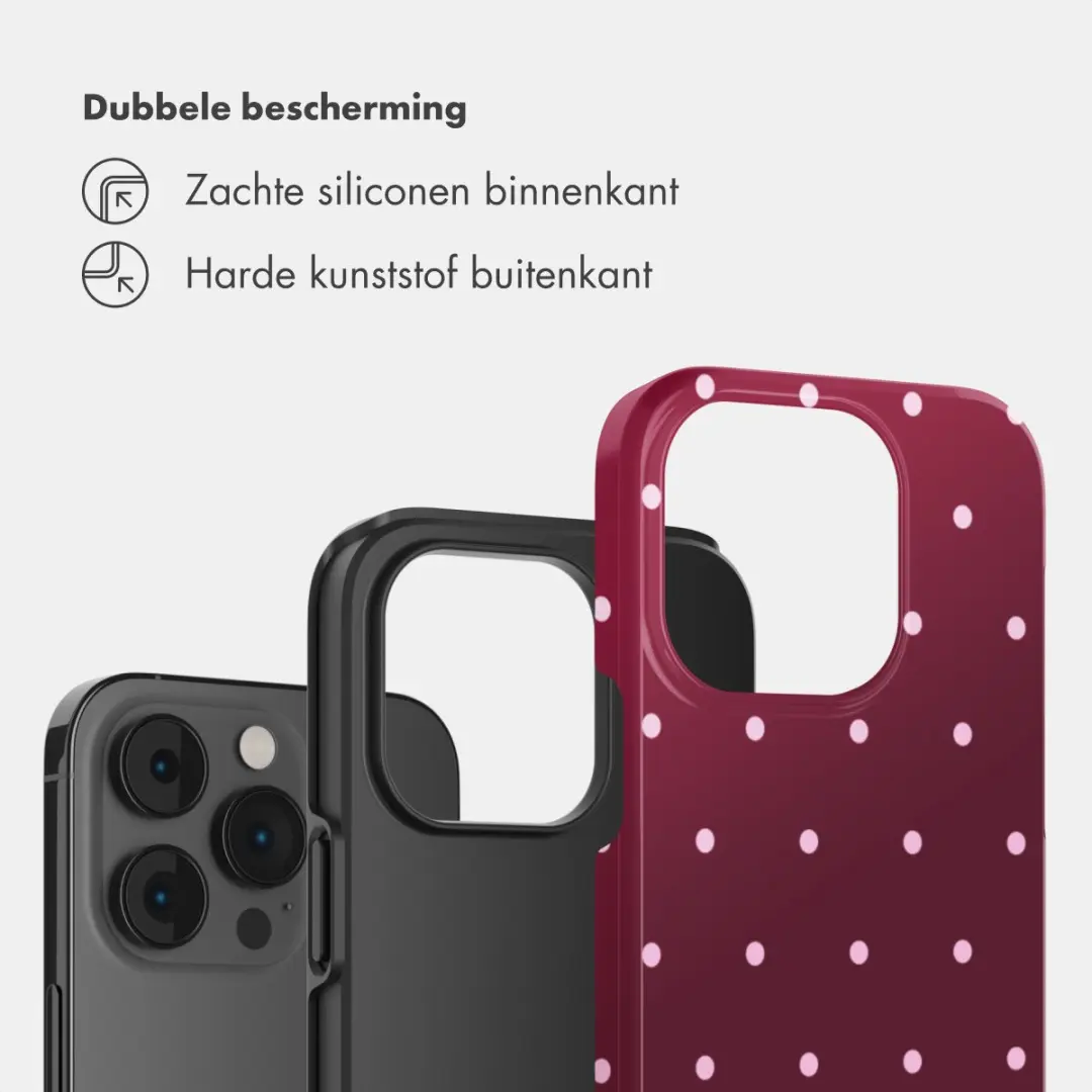 Selencia Hoesje iPhone 14 Pro - Donkerrood - afbeelding 2 van 6