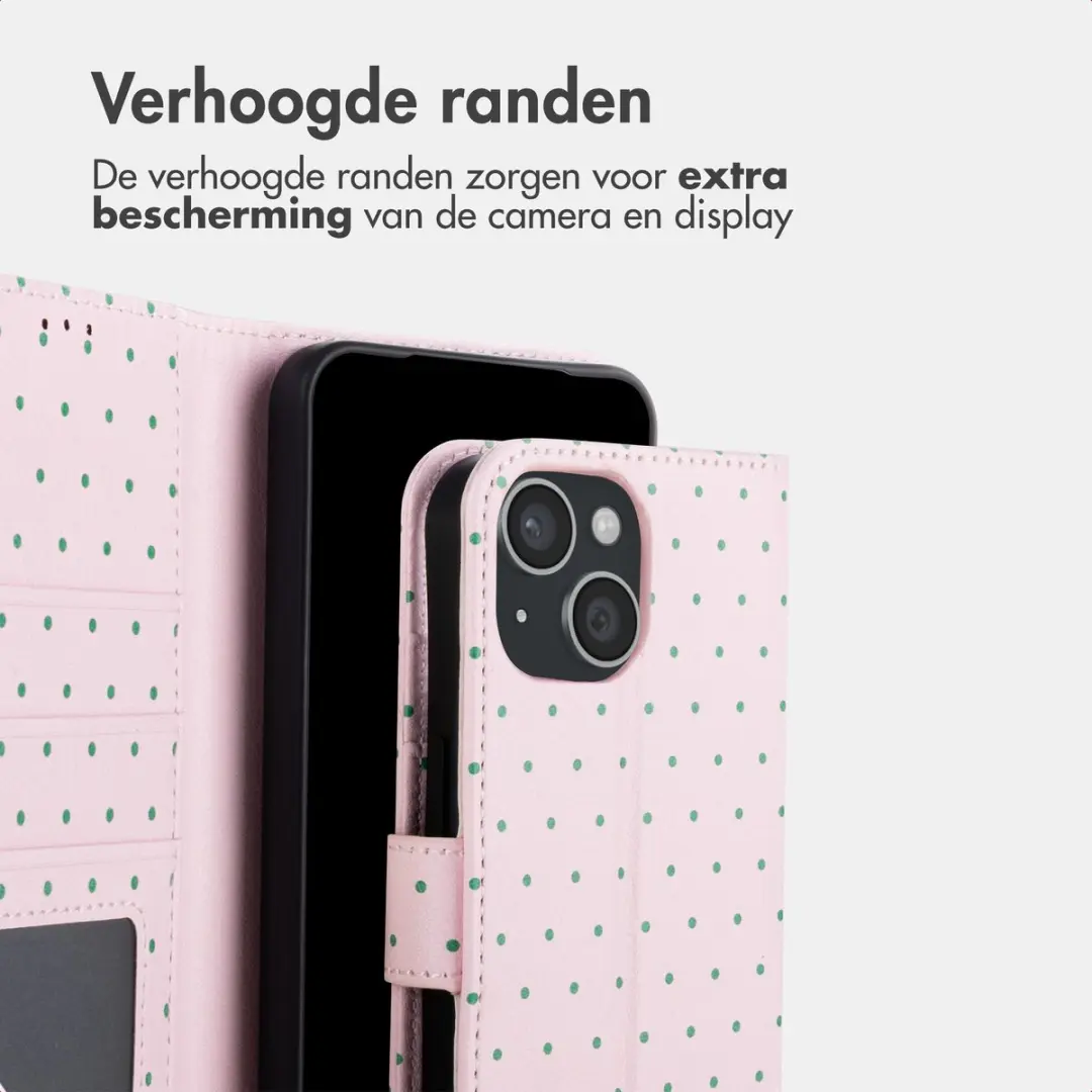 Imoshion iPhone 13 Hoesje Happy Dots - 3 Pasjes - afbeelding 6 van 6
