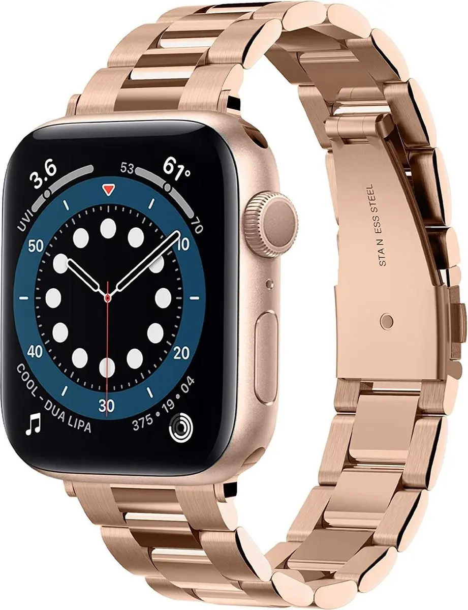 Spigen Modern Fit Roestvrijstalen Bandje Apple Watch 38mm - Roségoud