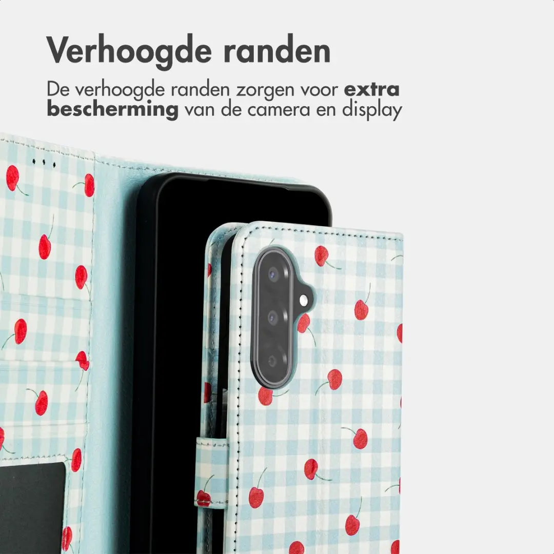 Imoshion Galaxy A37 Hoesje - Cherry Check - 3 Pasjes
