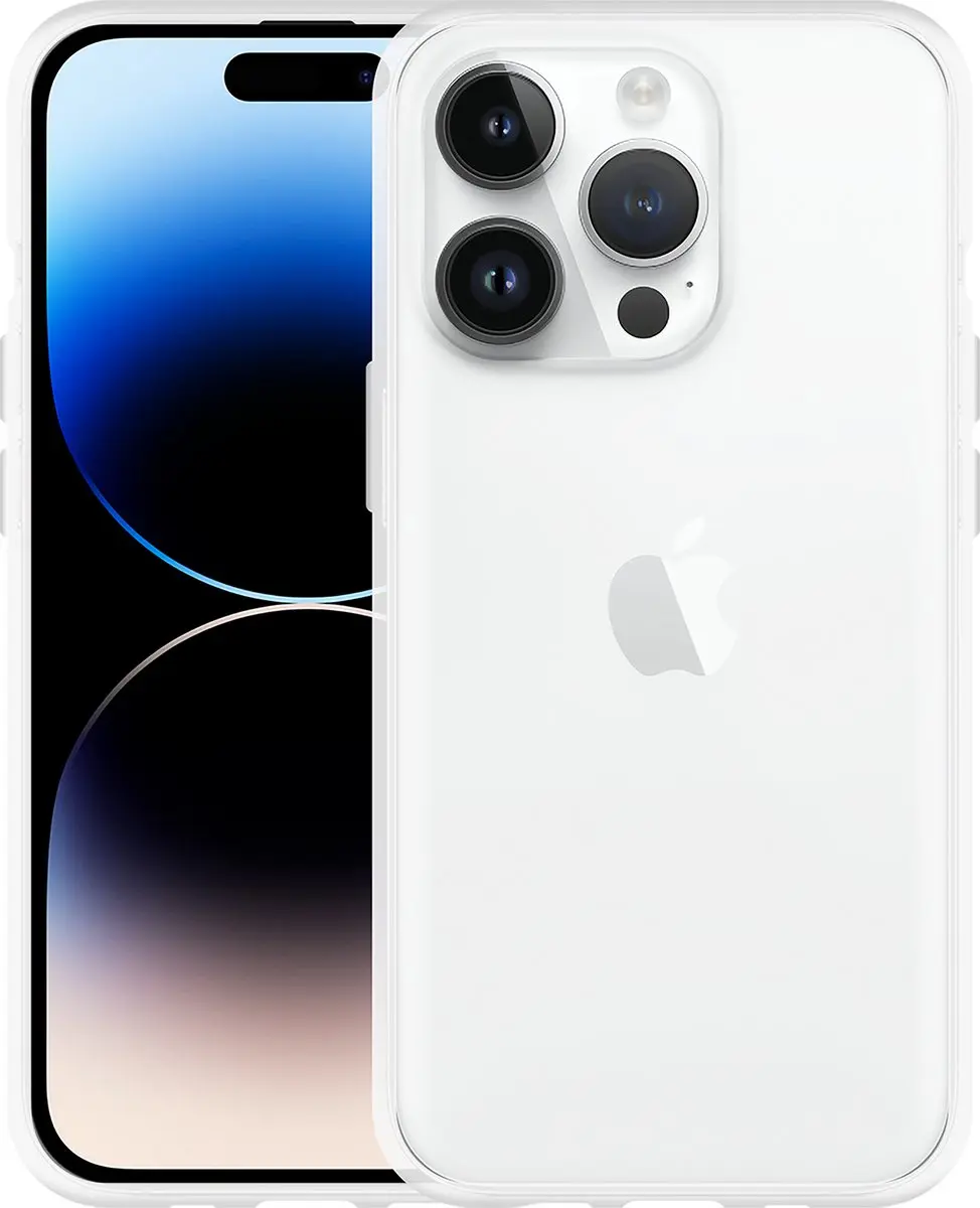 Just in Case iPhone 14 Pro Hoesje + Tempered Glas - Transparant