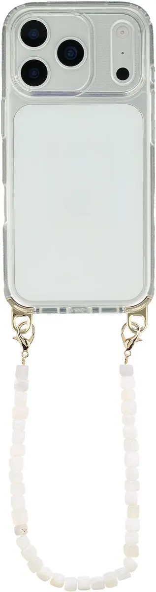 Selencia Transparant Hoesje iPhone 17 Pro Max - Pearl White