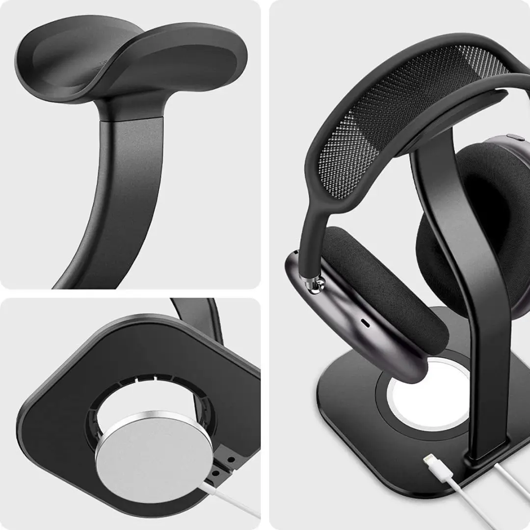 Spigen S380 MagSafe Houder AirPods Max - Zwart - afbeelding 6 van 6