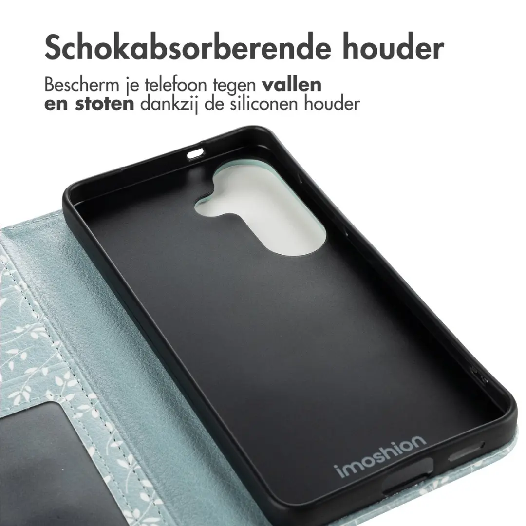 Imoshion Hoesje Samsung Galaxy S26 Smoke Green Flowers - 3 Pasjes