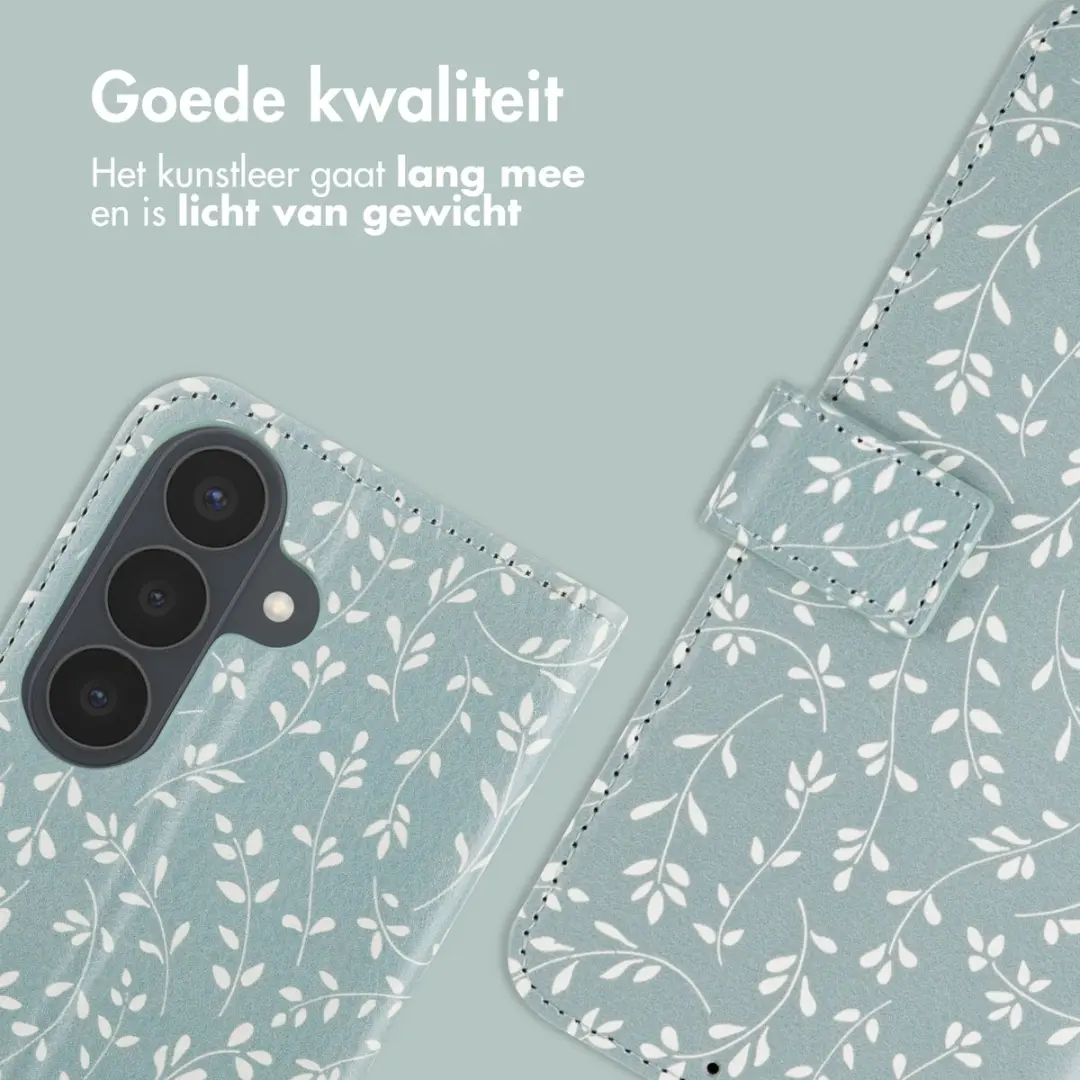 Imoshion Hoesje Samsung Galaxy S26 Smoke Green Flowers - 3 Pasjes