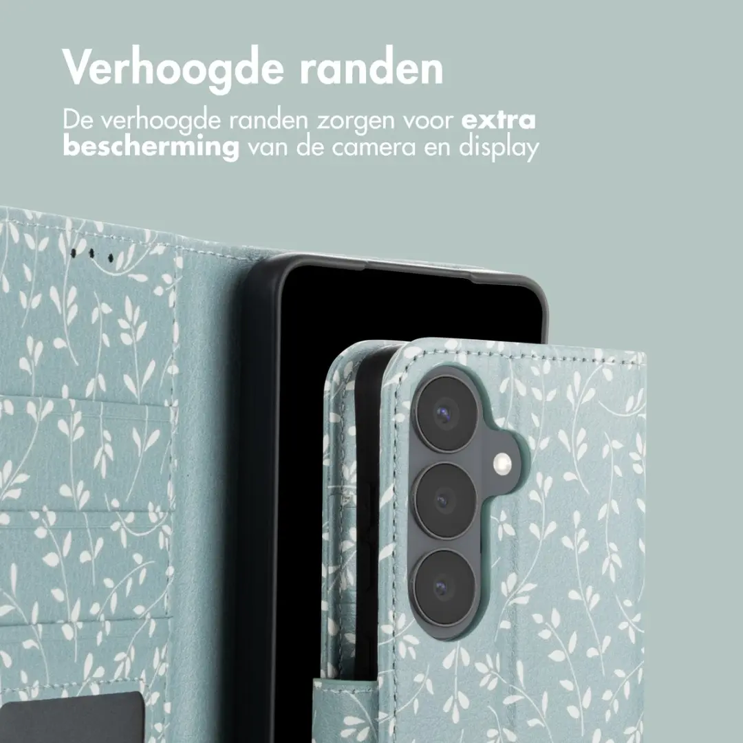 Imoshion Hoesje Samsung Galaxy S26 Smoke Green Flowers - 3 Pasjes