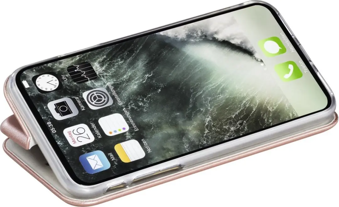 Hama Booklet Curve iPhone X Hoes - 181602 - Roségoud - afbeelding 6 van 6