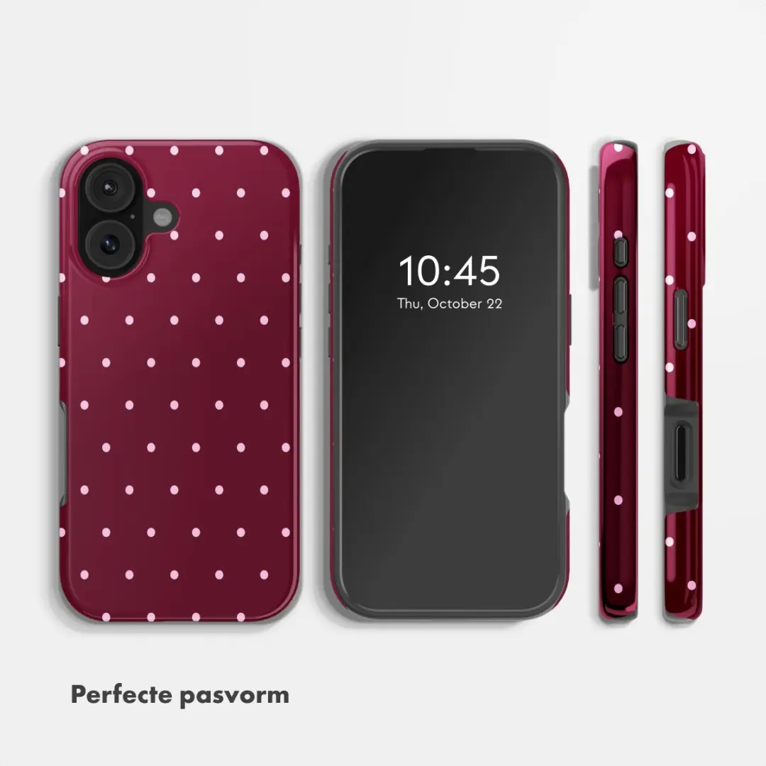 Selencia Hoesje iPhone 17 - MagSafe - Donkerrood