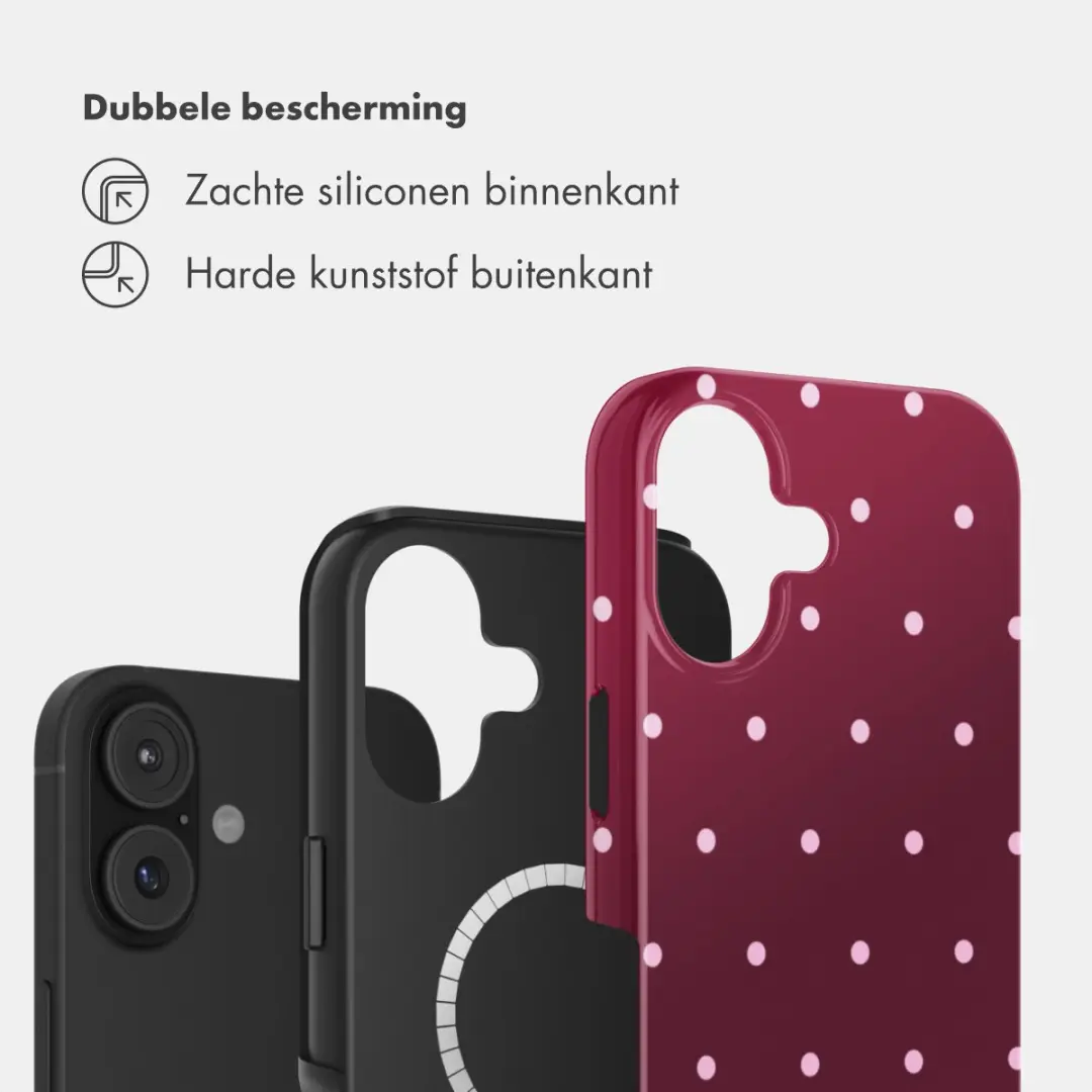 Selencia Hoesje iPhone 17 - MagSafe - Donkerrood