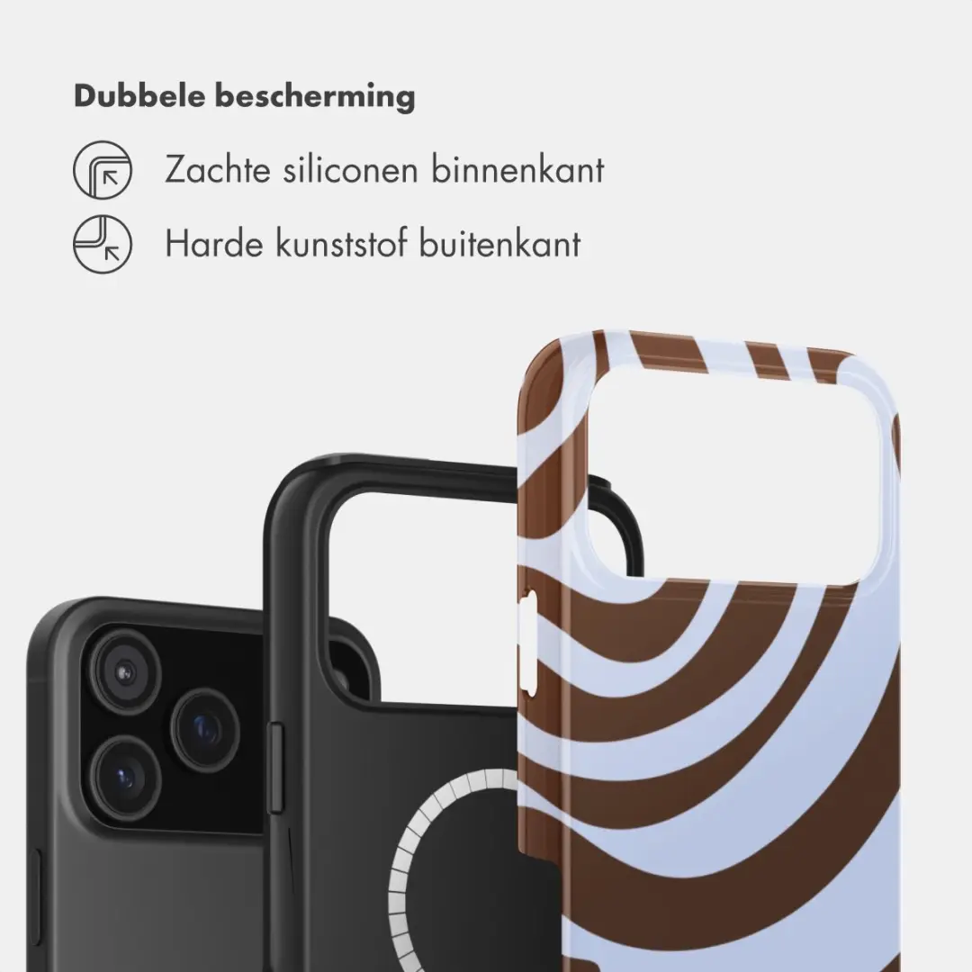Selencia Hoesje iPhone 17 Pro Dream Swirl Chocolate - MagSafe