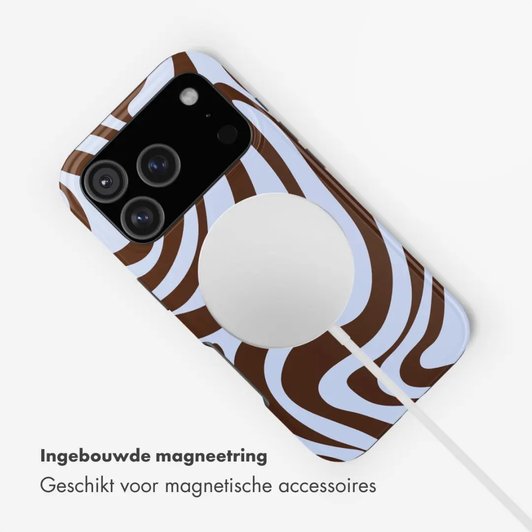 Selencia Hoesje iPhone 17 Pro Dream Swirl Chocolate - MagSafe