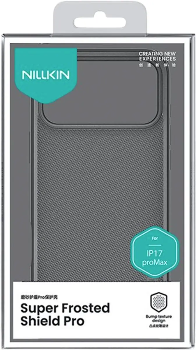 Nillkin Super Frosted Pro iPhone 17 Pro Max Hoesje - Transparant zwart
