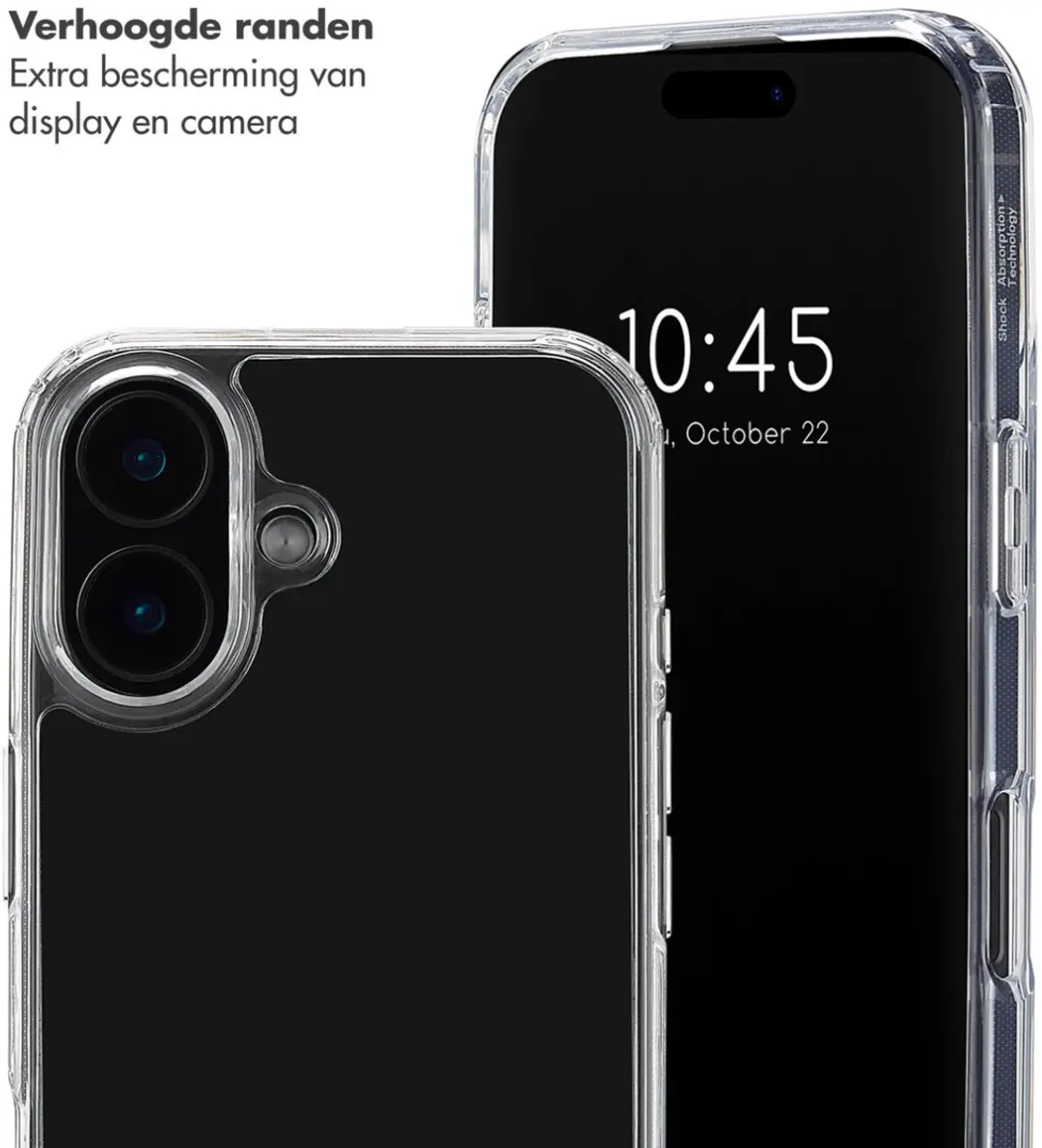 Selencia Transparant Hoesje iPhone 16 - Pearl White