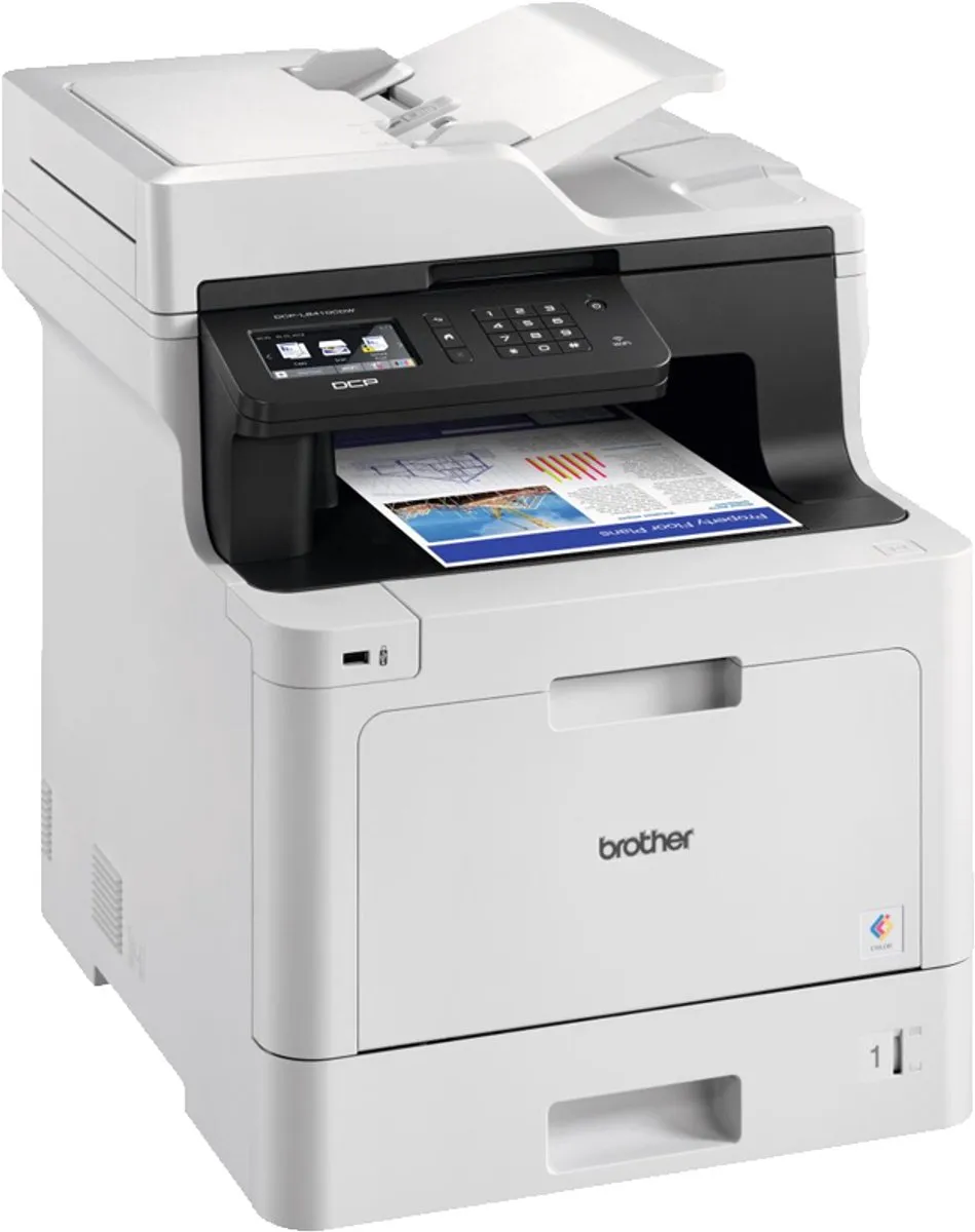 Brother DCP-L8410CDW All-in-One Laserprinter - 250 Vel - Zwart