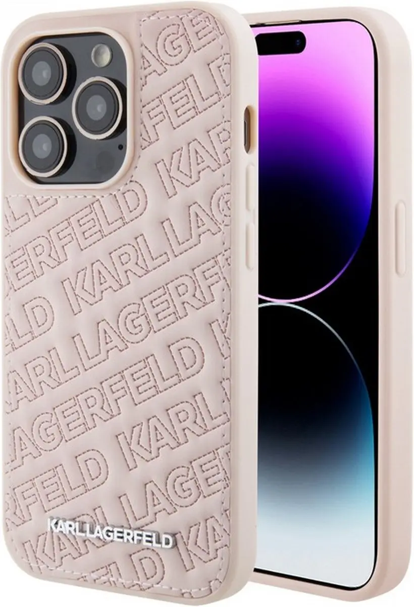 Karl Lagerfeld Quilted Pattern Back Case