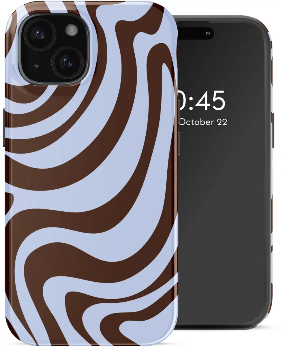 Selencia Hoesje iPhone 15 Dream Swirl Chocolate