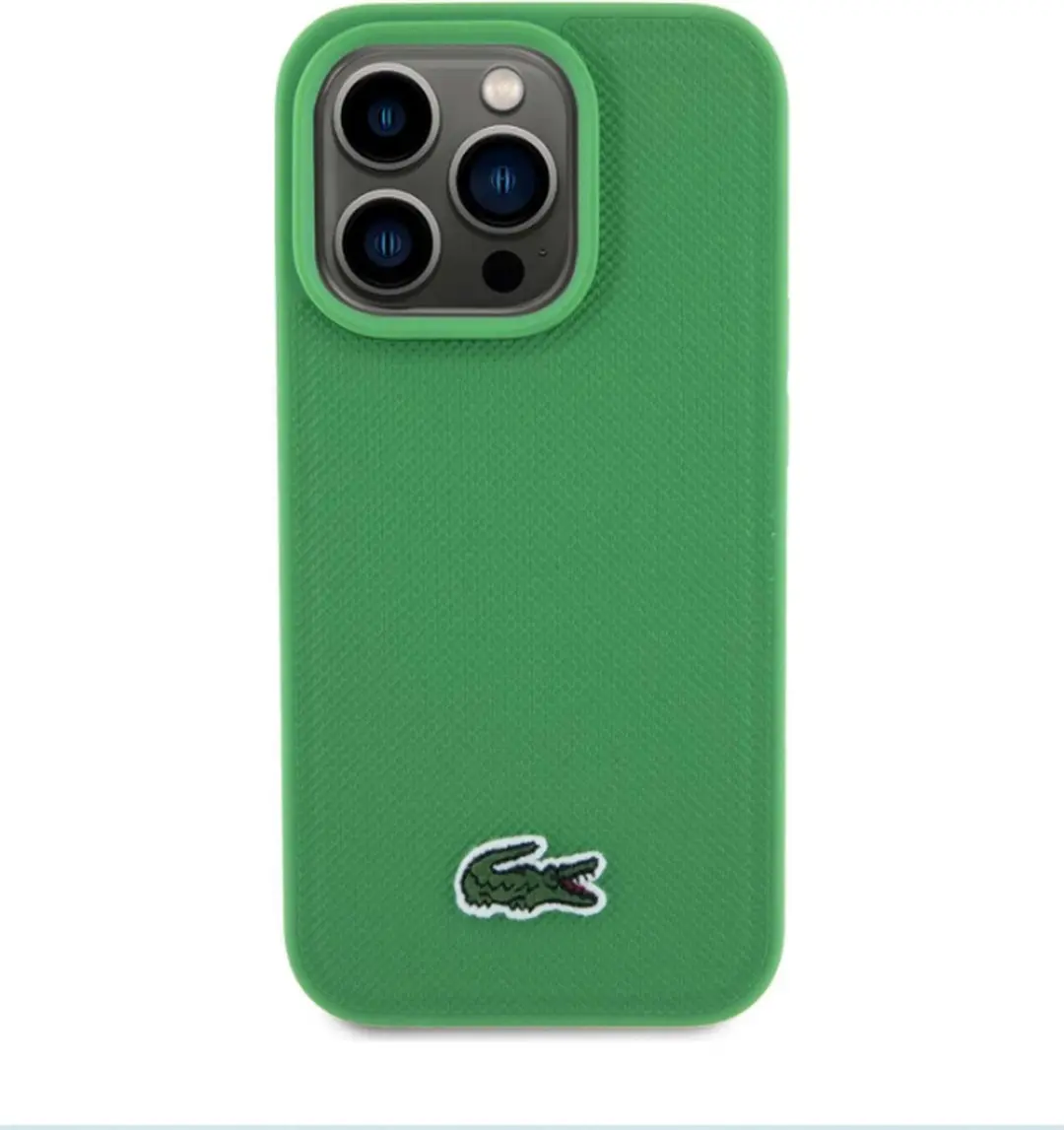 Lacoste iPhone 15 Pro Max Backcover - MagSafe - Groen