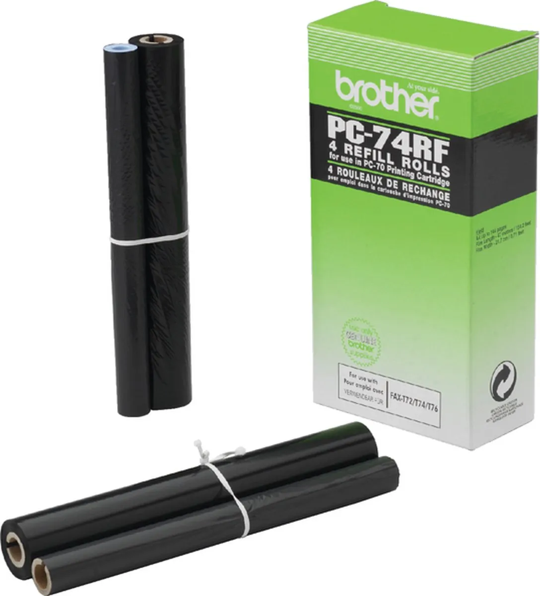 Brother PC-74RF Thermotransferband - 144m - Zwart