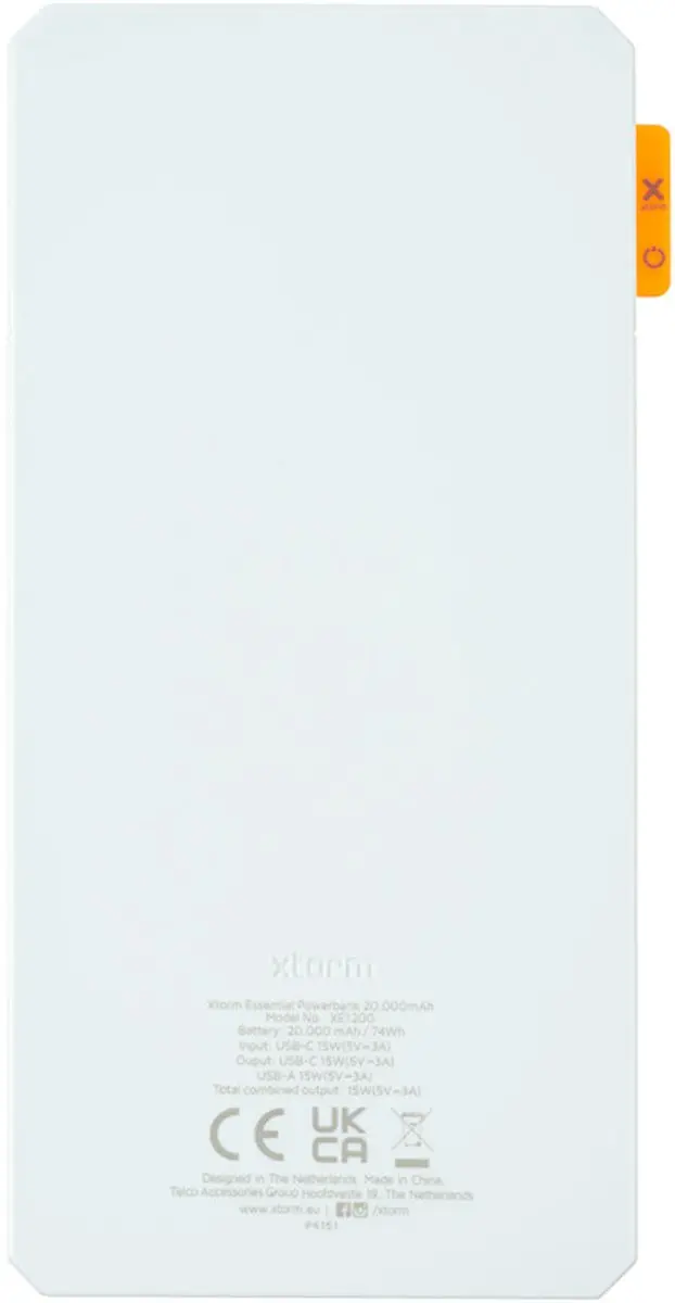 Xtorm Essential Powerbank XE1200 20.000mAh - 2x USB - Wit