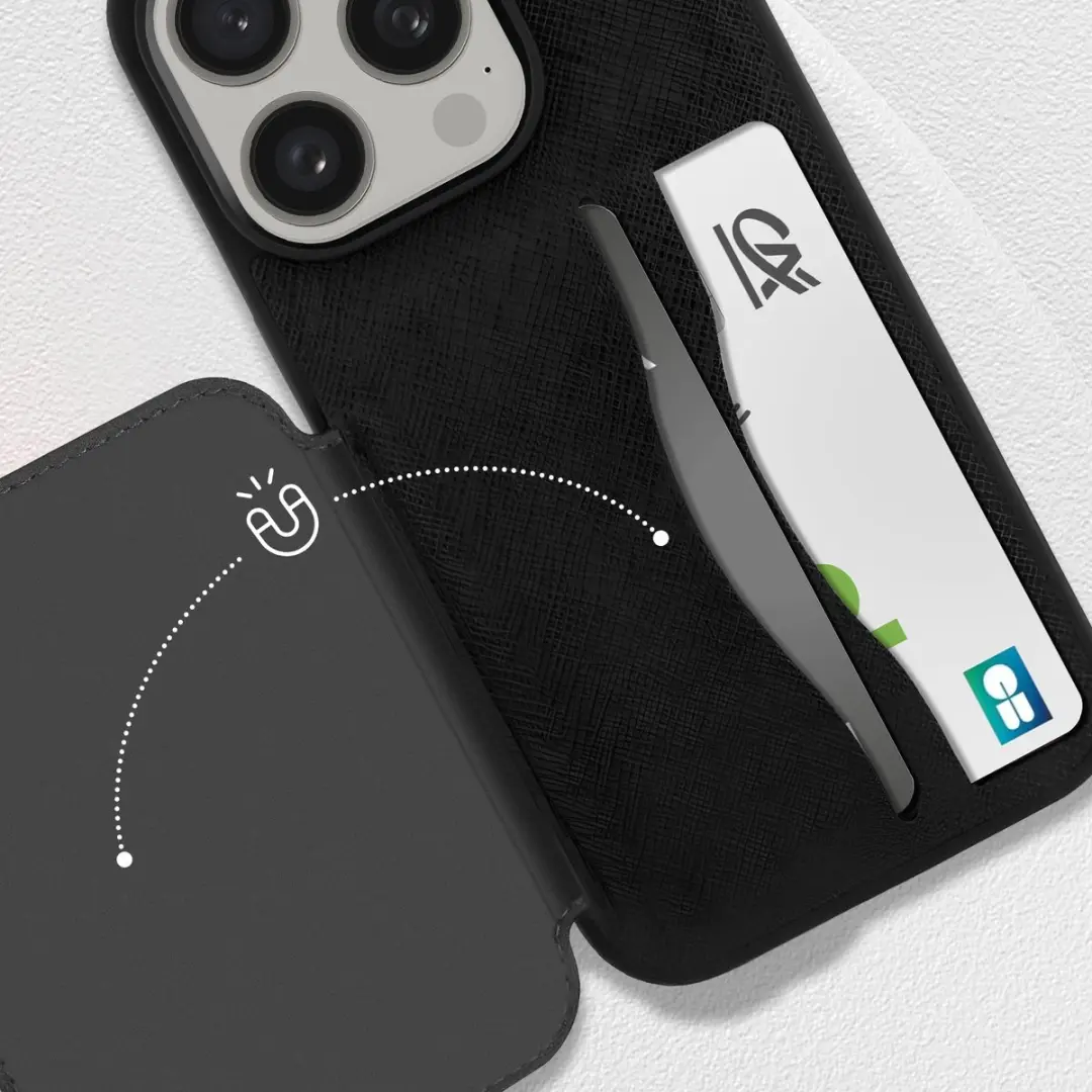 Karl Lagerfeld iPhone 15 Pro Hoesje Saffiano - Zwart - 3666339169251