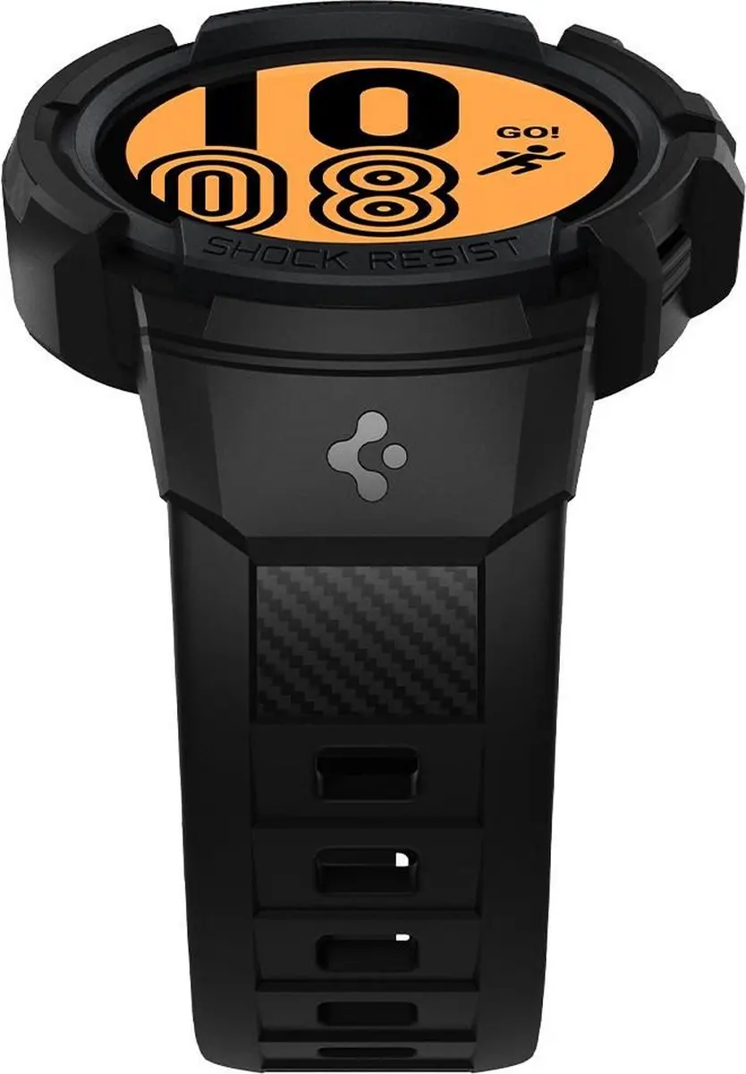 Spigen Rugged Armor Pro ACS03165 - Samsung Galaxy Watch 4 40mm - Zwart