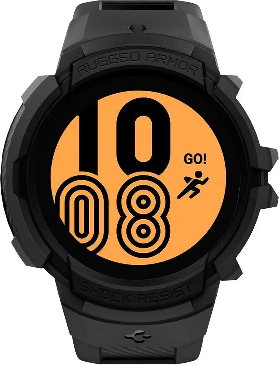Spigen Rugged Armor Pro ACS03165 - Samsung Galaxy Watch 4 40mm - Zwart