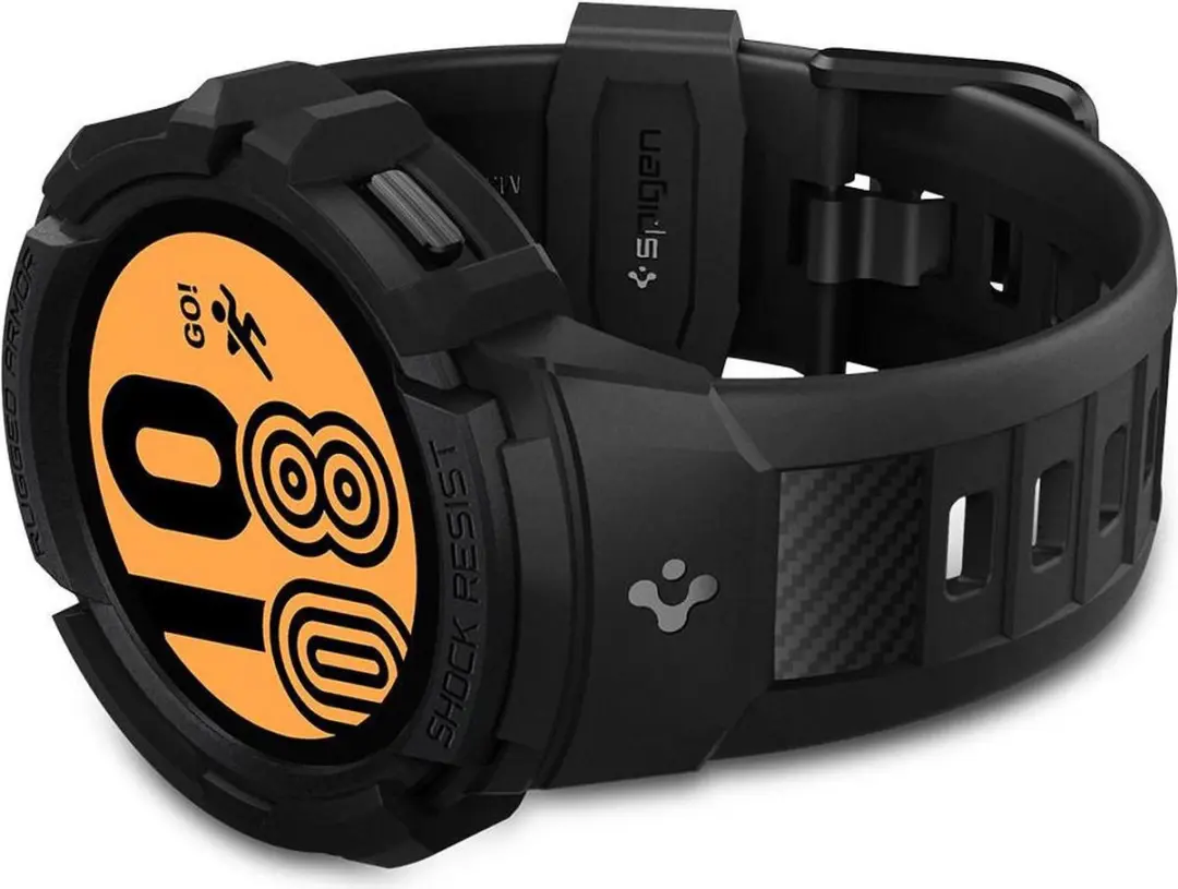 Spigen Rugged Armor Pro ACS03165 - Samsung Galaxy Watch 4 40mm - Zwart