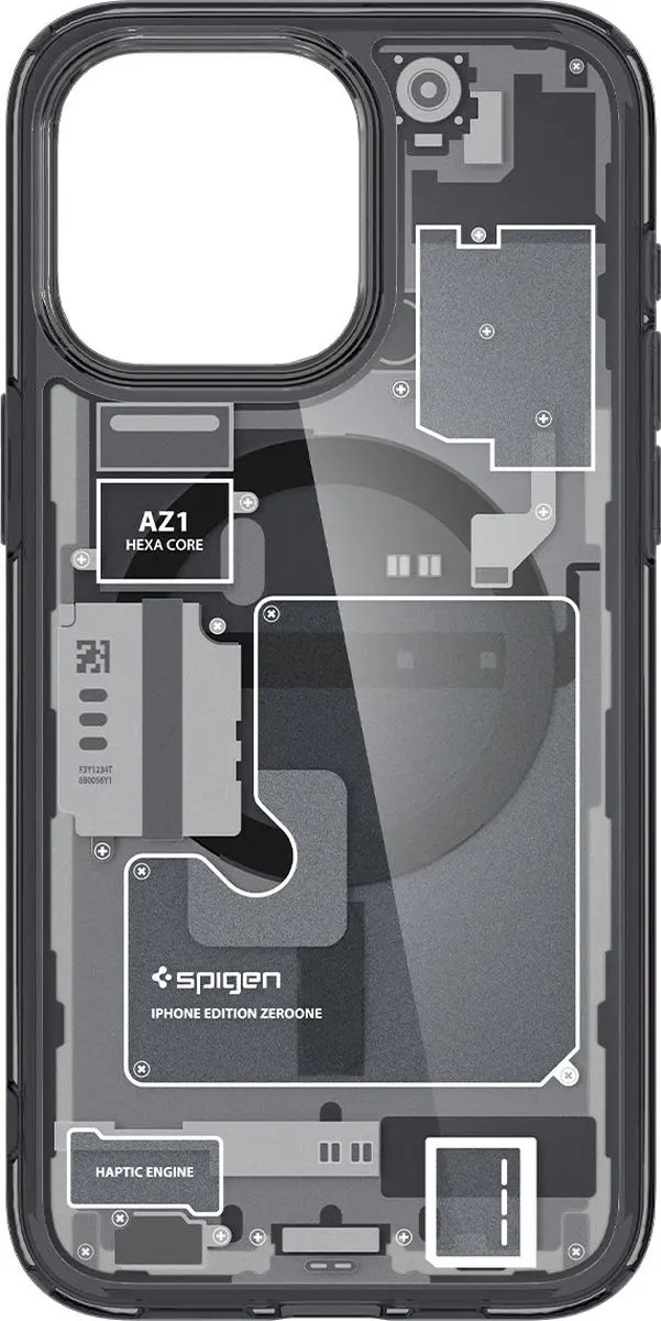 Spigen Ultra Hybrid Zero One MagFit iPhone 15 Pro - Grijs - ACS06721