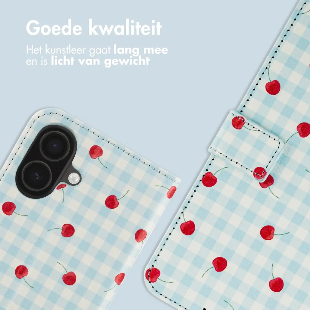 Imoshion Hoesje iPhone 16 Cherry Check - 3 Pasjes - afbeelding 6 van 6