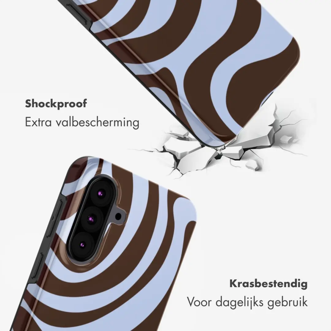 Selencia Hoesje Samsung Galaxy A37 Dream Swirl Chocolate