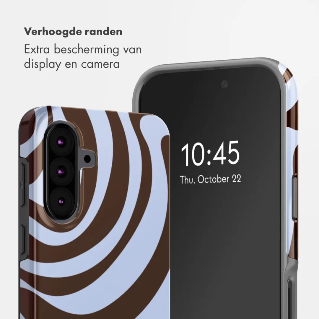 Selencia Hoesje Samsung Galaxy A37 Dream Swirl Chocolate