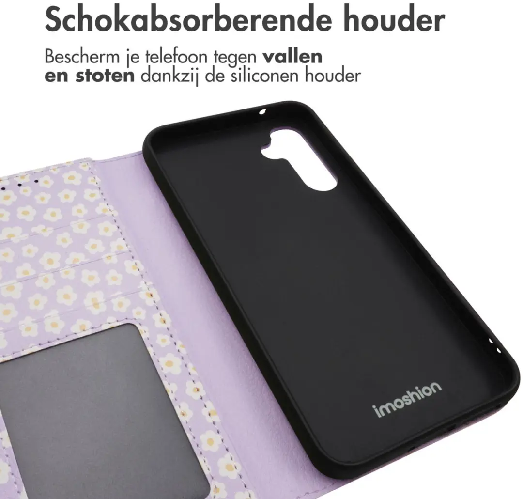 Imoshion Hoesje Samsung Galaxy A34 5G - White Daisy - 3 Pasjes - afbeelding 6 van 6