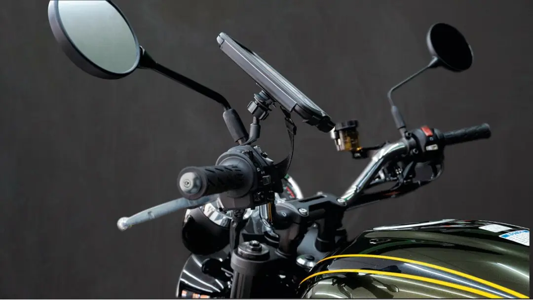 Lampa Optiline Pole Telefoonhouder Scooter - Spiegelbevestiging - Zwart