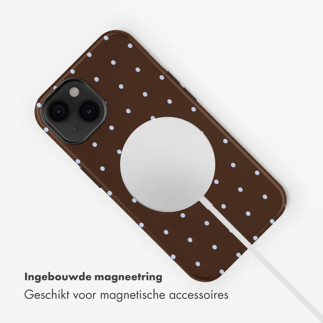 Selencia Hoesje iPhone 14 - MagSafe - Bruin