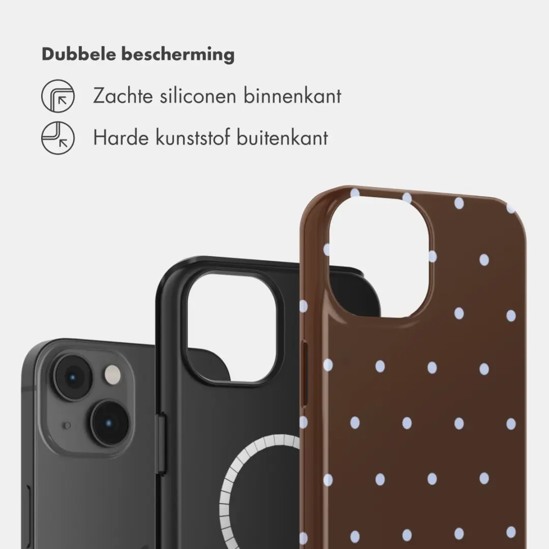 Selencia Hoesje iPhone 14 - MagSafe - Bruin