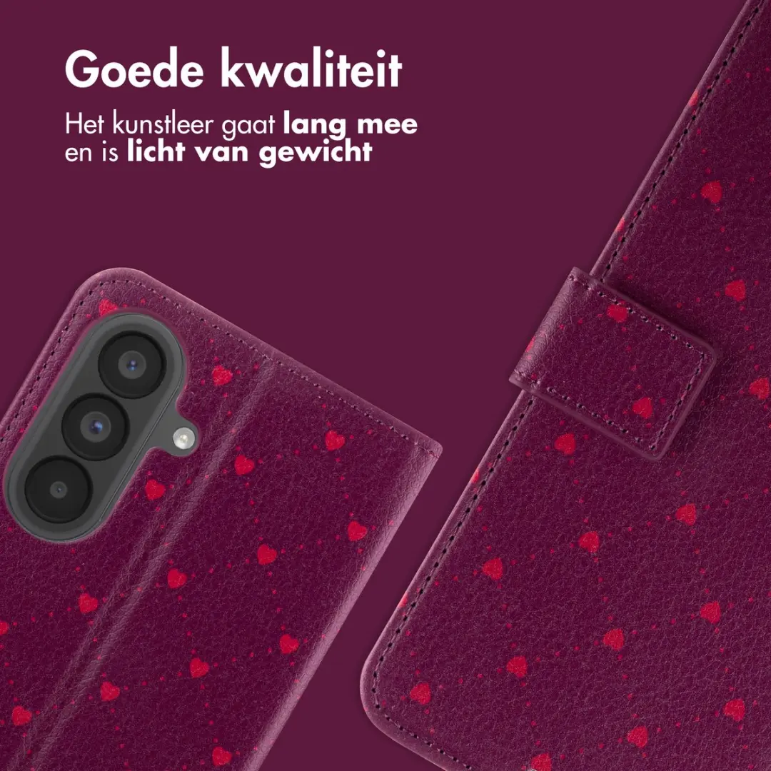 Imoshion Galaxy A57 Hoesje - Crush Check Coral - 3 Pasjes