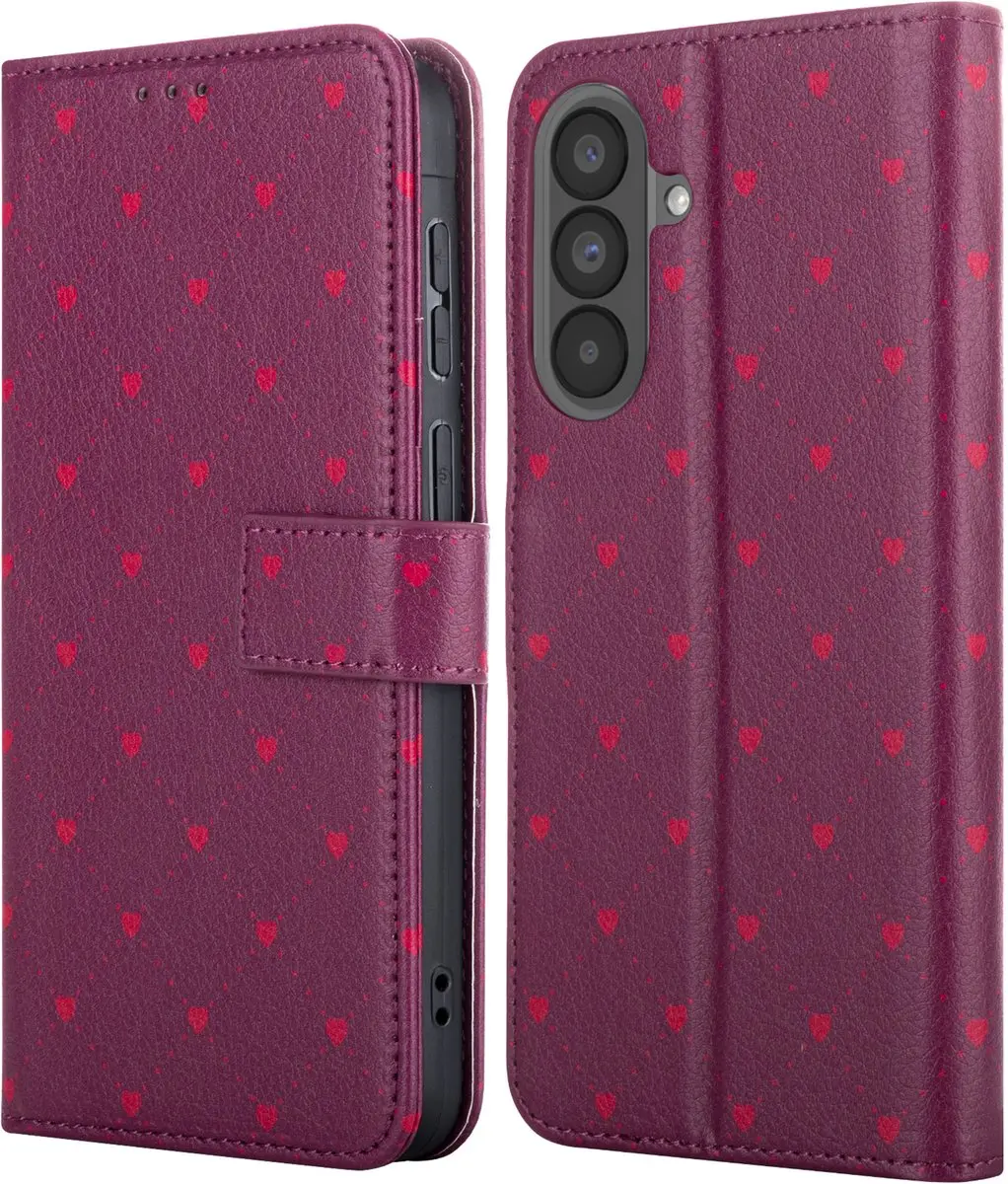 Imoshion Galaxy A57 Hoesje - Crush Check Coral - 3 Pasjes