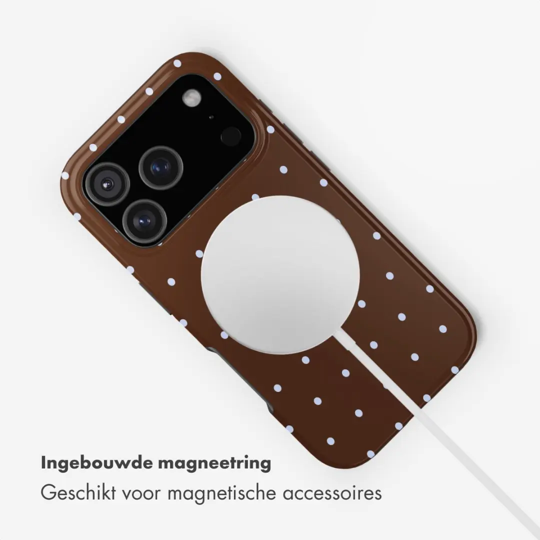 Selencia Hoesje iPhone 17 Pro MagSafe - Bruin