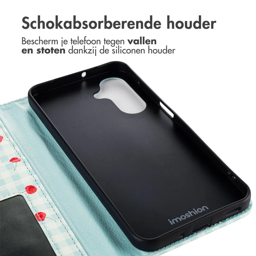 Imoshion Galaxy A57 Hoesje - Cherry Check - 3 Pasjes