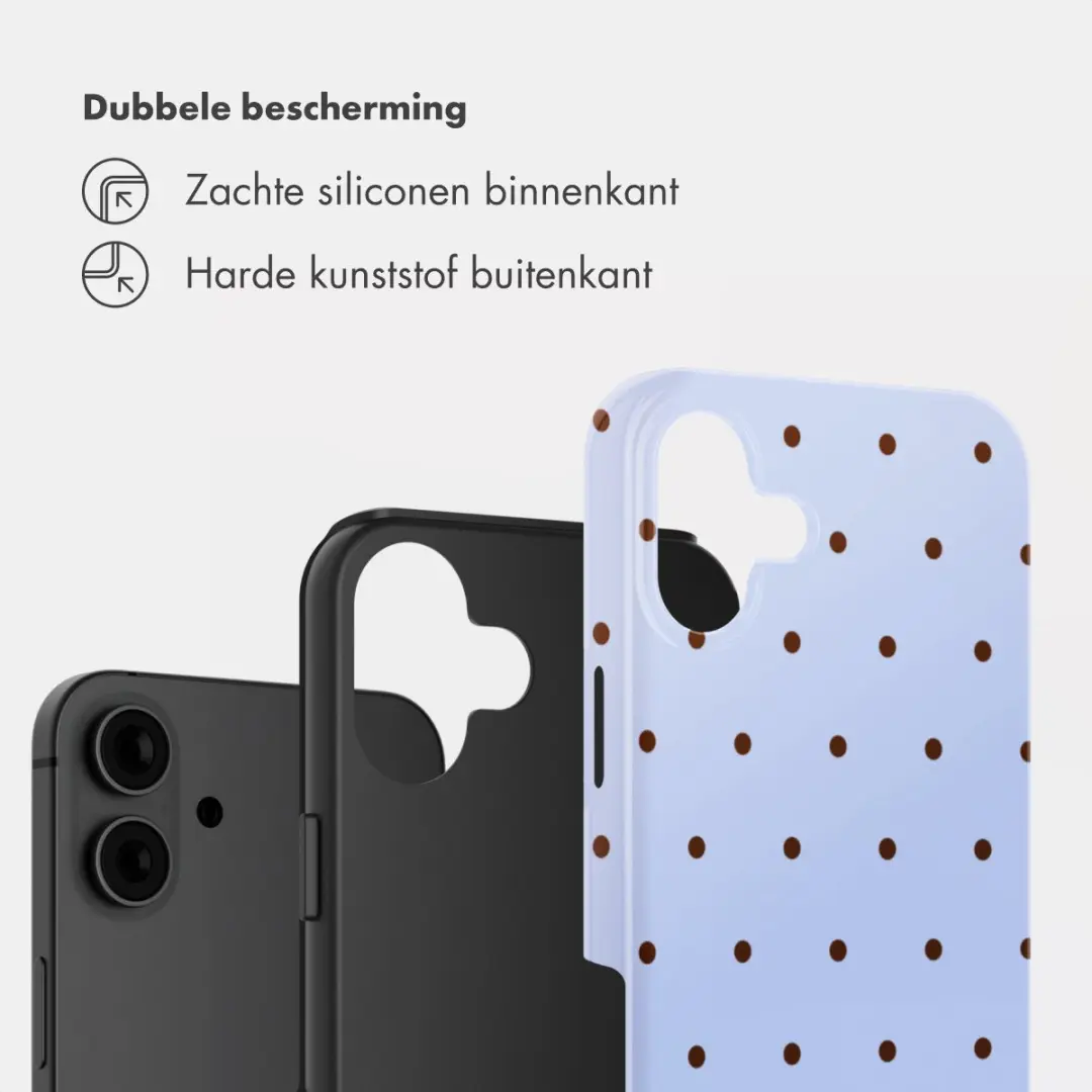 Selencia Hoesje iPhone 16 Backcover Lichtblauw