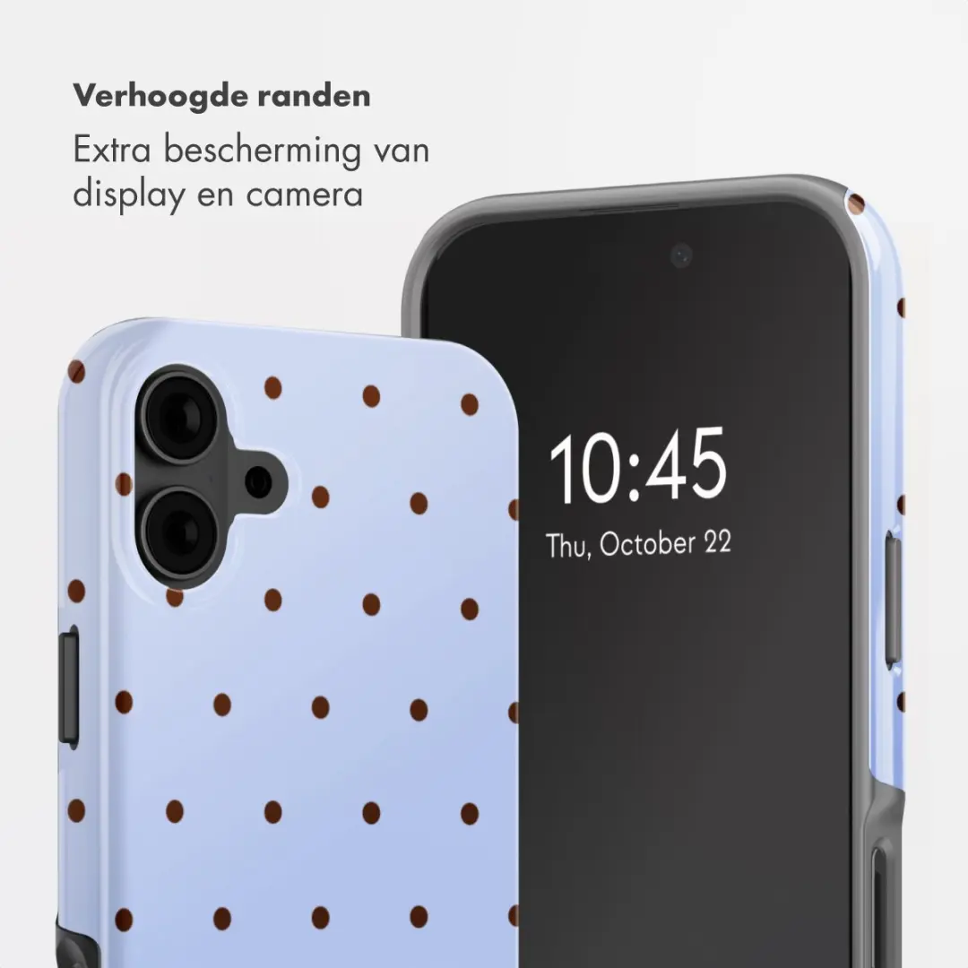 Selencia Hoesje iPhone 16 Backcover Lichtblauw